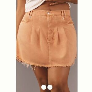 Anthropologie Pilcro Pleated Micro Denim Skirt- Size 14 US